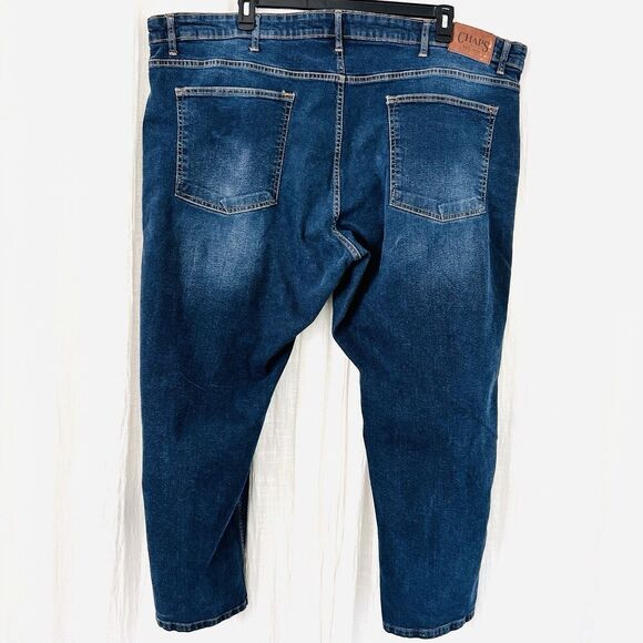 Chaps Dark Wash Relaxed Fit Straight Leg Mens Jeans Size 48 x 30 - Picture 7 of 10